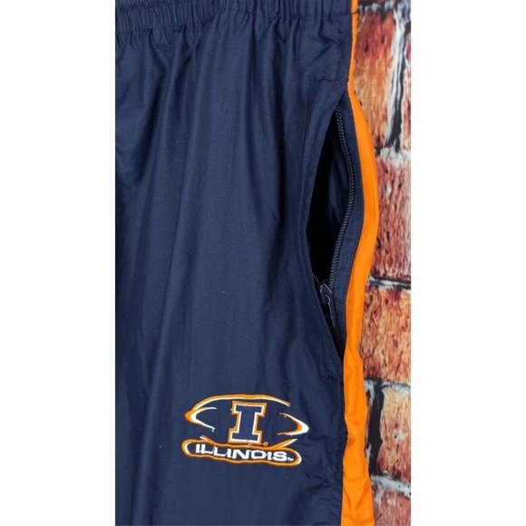 VTG Illinois Fighting Illini Starter Track Cargo Convertible Pants Men’s Large - Picture 4 of 8